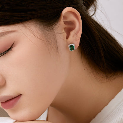 [Vivid Aurora]Luxurious Dainty Emerald Cut Banquet Earrings